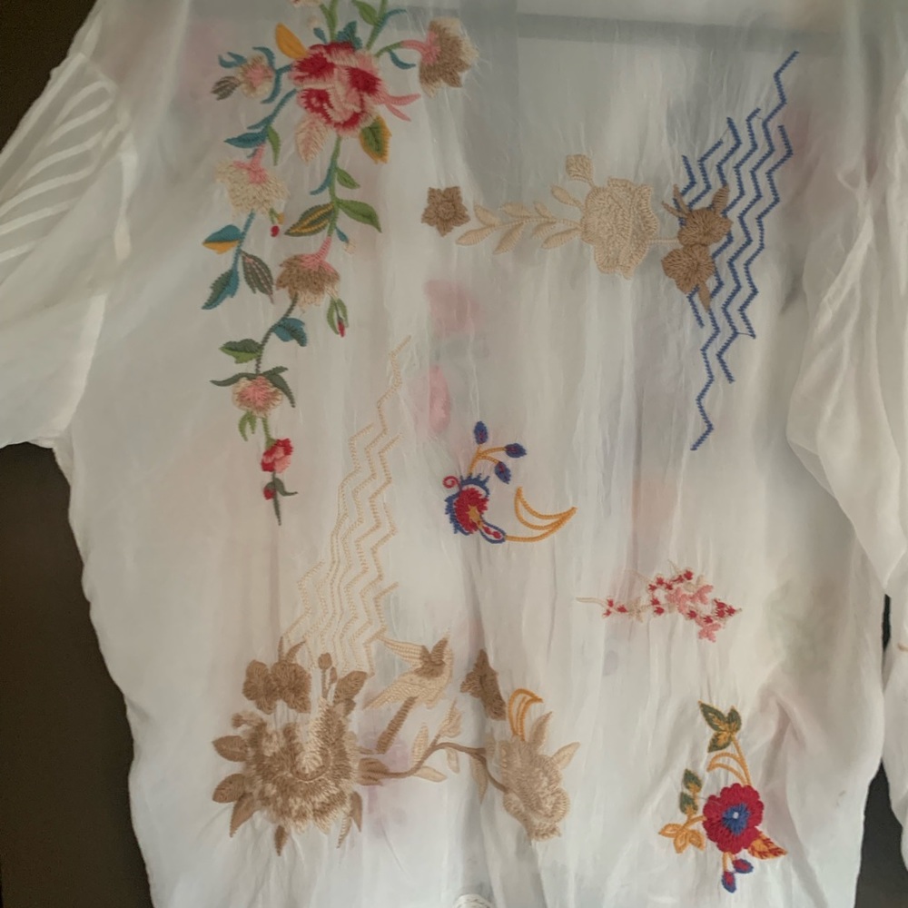 Johnny Was hip length tunic - Picture 3 of 6
